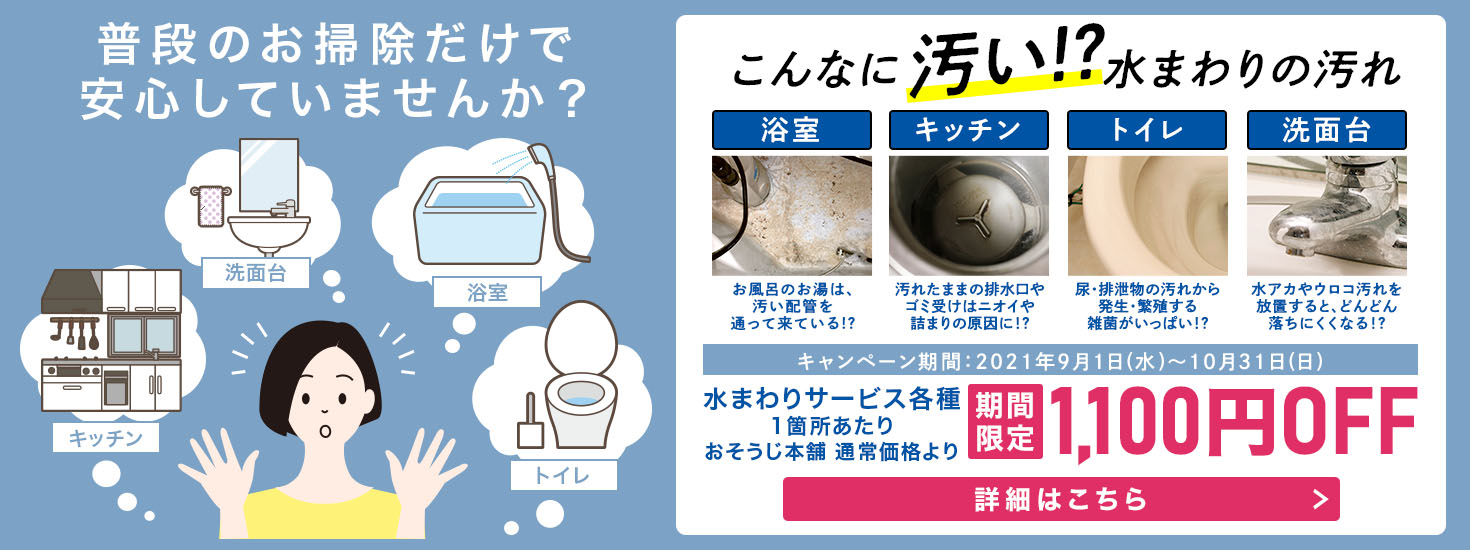 おそうじ本舗 おそうじ革命 ダスキン ハウスクリーニング料金を比較 テレビや雑誌の人気アイテム紹介ブログ プチプリ商店街