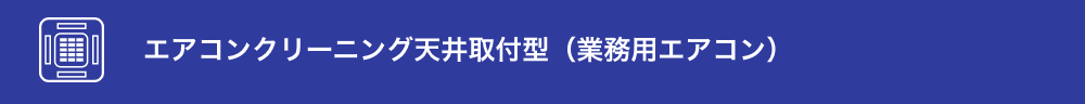 天井取付型エアコンクリーニング(業務用エアコン)