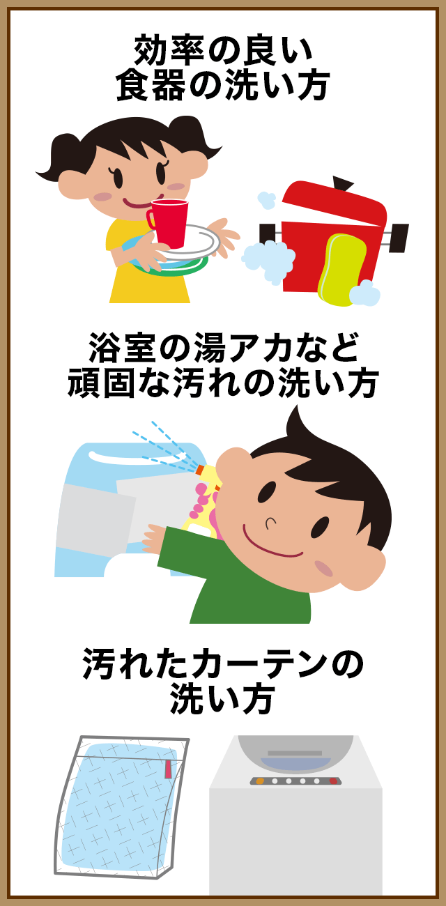 洗う・拭く・擦る。手順を覚えて素早く大掃除